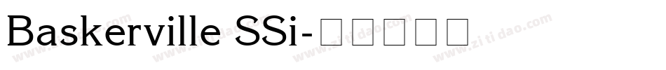Baskerville SSi字体转换